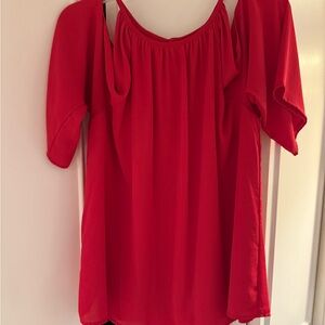 Elegant Red Women's Top